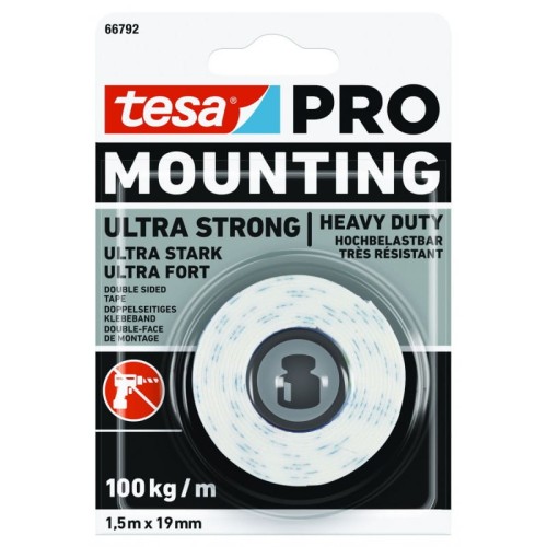 Tesa Taśma montażowa Pro ultra strong 1,5m x 19mm