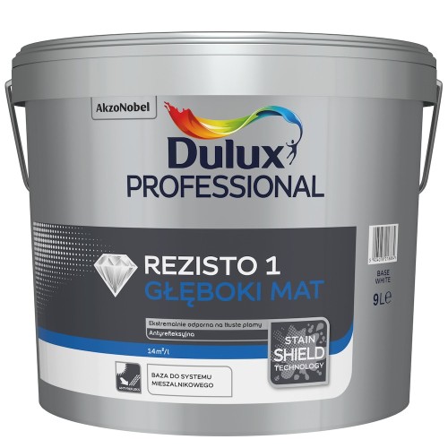Dulux Pro REZISTO  1 Base White 9L
