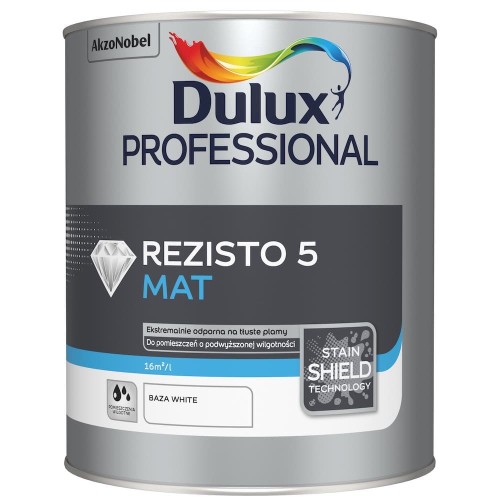 Dulux Pro REZISTO  5  Base White 0,9L