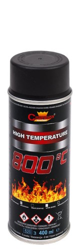 Spray Champion Żaroodporna Żaroodp. Czarny 400ml Ral9011