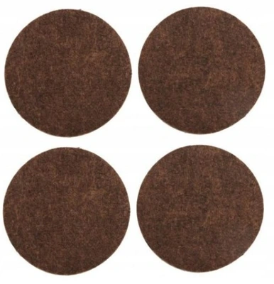 Podkładki Filcowe Koło 40mm 4sztuki Brąz 6-7mm Grubości
