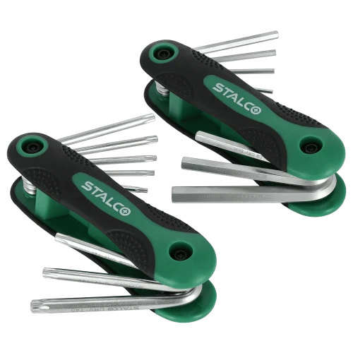 Stalco ZESTAW KLUCZY TORX I HEX 8 EL. T9-10-15-20-25-27-30-40, 1.5-2-2.5-3-4-5-6-8mm  CrV