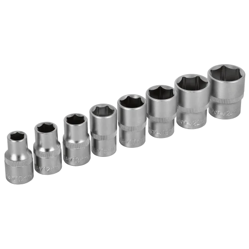 Stalco Zestaw nasadek 1/2" 8elem. 10, 12, 13, 15, 17, 22, 24mm