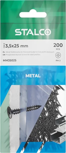 Stalco Wkręty Fosfatowane do łączenia płyt G-K 3.5x45MM  [op50sz]