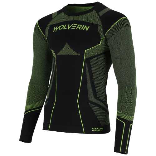 Stalco Bielizna termoaktywna koszulka męska WOLVERIN czarny L/XL 