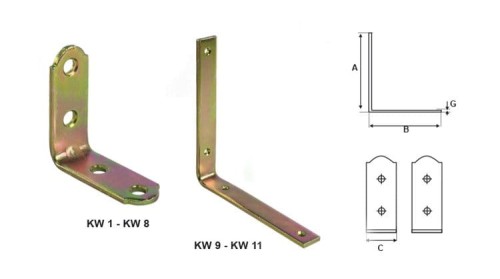 Stalco Kątownik Wąski KW4-50/50/15