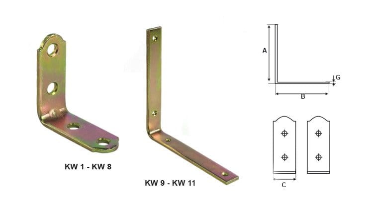 Stalco Kątownik Wąski KW11-150/150/25/4mm
