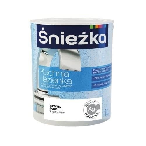 Śnieżka Kuchnia Łazienka 1L Śnieżnobiała Półpołysk