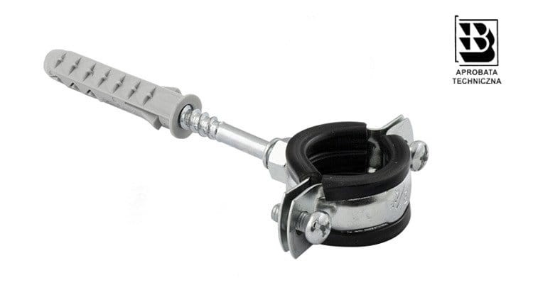 Stalco Uchwyt do rur z gumą 3/8"