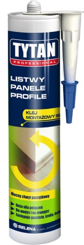 Tytan Professional Klej montażowy SBS 310ml żółty