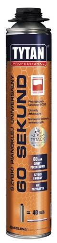Tytan szybki pianoklej uniwersalny 60 sekund pistolet 750ml
