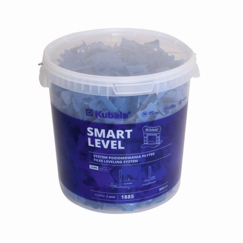 Smart level - klipsy 1mm  WIADRO 20L 800szt/op *Kubala*